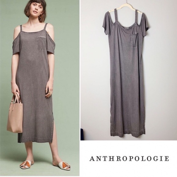 cloth & stone Dresses & Skirts - Cloth & Stone Juliette Open Shoulder Midi Dress